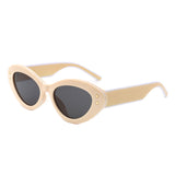 HS1331 - Oval Fashion Women Star Design Cat Eye Wholesale Sunglasses