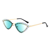 HW2070 - Luxury Rhinestone Cat Eye Fashion Women Wholesale Sunglasses