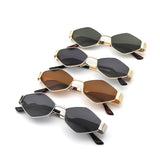 9884 - Geometric Diamond Hexagon Wholesale Sunglasses