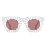 S1248 - Women Chunky Square Bright Fashion Wholesale Sunglasses