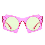 S1247 - Square Fashion Geometric Oversize Wholesale Sunglasses