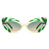 HS1310 - Women Fashion Modern Sculpted Cat Eye Wholesale Sunglasses