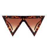 HS1358 - Irregular Fashion Flat Top Triangle Pointy Wholesale Sunglasses