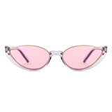 HS2193 - Retro Oval Semi-Rimless Round Wholesale Sunglasses