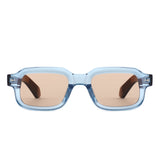 HS1355 - Vintage Square Flat Fashion Wholesale Sunglasses