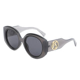 HS2189 - Oversize Bold Luxurious Fashion Women Round Wholesale Sunglasses