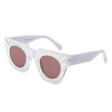 S1248 - Women Chunky Square Bright Fashion Wholesale Sunglasses