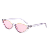 HS2193 - Retro Oval Semi-Rimless Round Wholesale Sunglasses