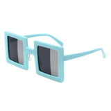 HS1317 - Square Two-Tone Tinted Bright Box Wholesale Sunglasses