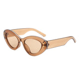 HS1331 - Oval Fashion Women Star Design Cat Eye Wholesale Sunglasses