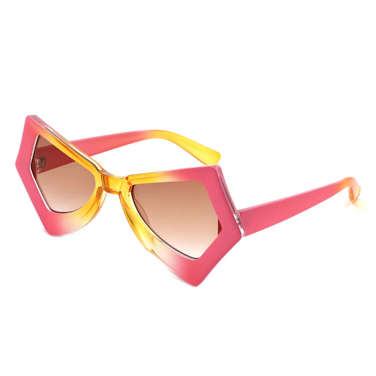 HS1303 - Geometric Sharp Irregular Women Fashion Wholesale Sunglasses