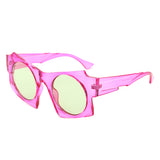 S1247 - Square Fashion Geometric Oversize Wholesale Sunglasses