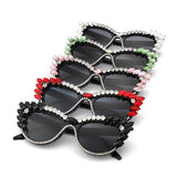 HS2184 - Women Fashion Rhinestone Luxury Cat Eye Wholesale Sunglasses