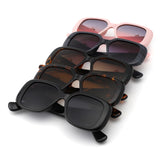 HS2181 - Women Chic Chunky Leopard Design Square Wholesale Sunglasses