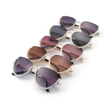 HJ3038 - Women Semi-Rimless Fashion Rhinestone Cat Eye Wholesale Sunglasses