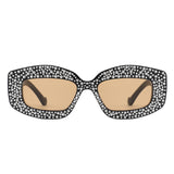 HS1336 - Square Rhinestone Fashion Geometric Wholesale Sunglasses