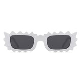 HS1309 - Rectangle Modern Spikes Irregular Wavy Square Wholesale Sunglasses