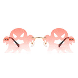 HW2035 - Rimless Party Scary Ghost Wholesale Sunglasses