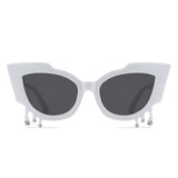 HS1294 - Irregular Cat Eye Rhinestone Drip Fashion Women Wholesale Sunglasses