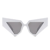 HS1357 - Oversize Fashion Chunky Geometric Cat Eye Wholesale Sunglasses