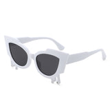 HS1294 - Irregular Cat Eye Rhinestone Drip Fashion Women Wholesale Sunglasses