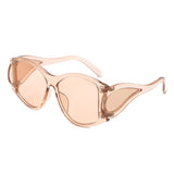 HS2174 - Square Geometric Large Chunky Fashion Wholesale Sunglasses