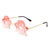 HW2035 - Rimless Party Scary Ghost Wholesale Sunglasses