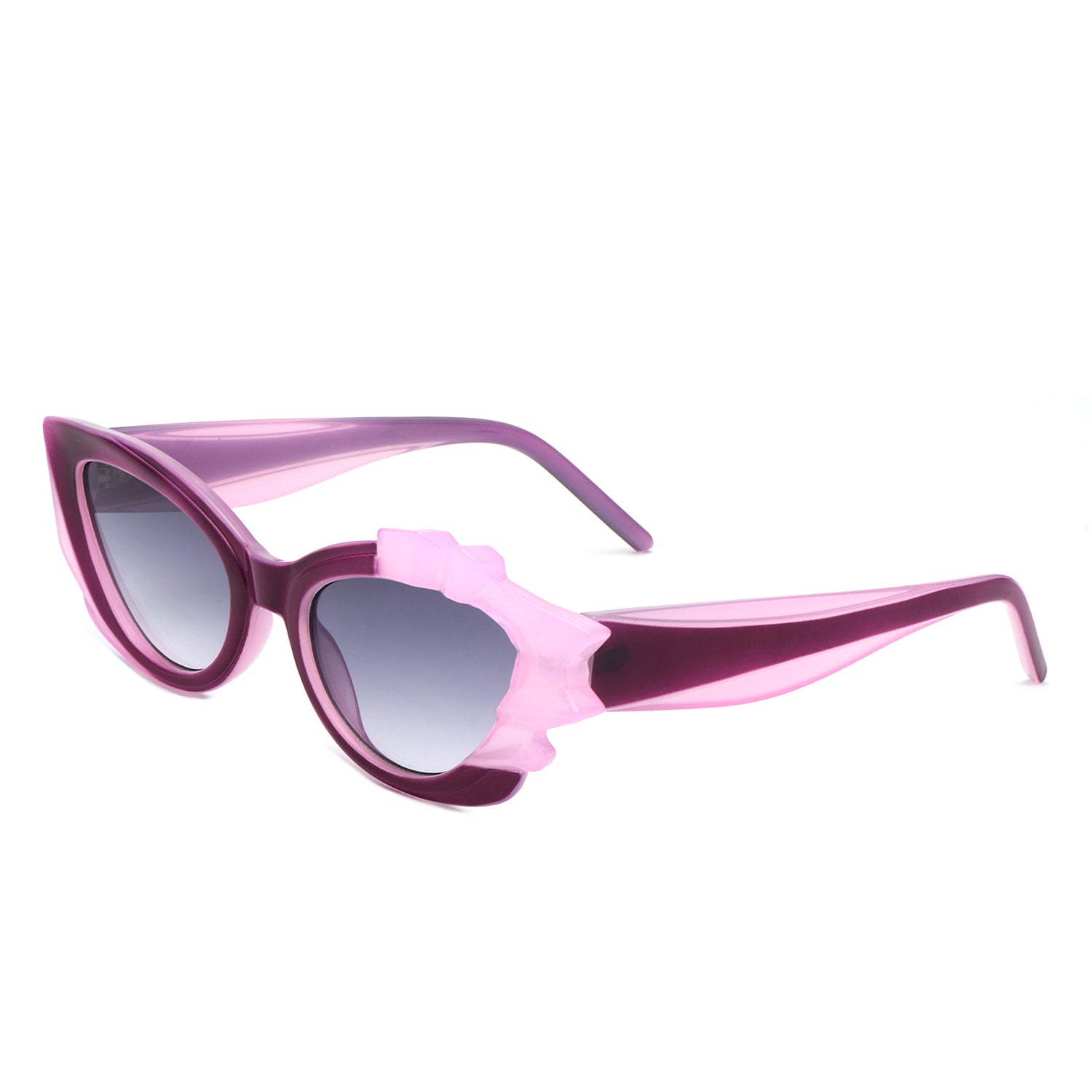 Thick Temple Retro Geometric Cat Eye Wholesale Sunglasses