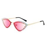 HW2070 - Luxury Rhinestone Cat Eye Fashion Women Wholesale Sunglasses