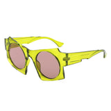 S1247 - Square Fashion Geometric Oversize Wholesale Sunglasses