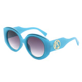 HS2189 - Oversize Bold Luxurious Fashion Women Round Wholesale Sunglasses