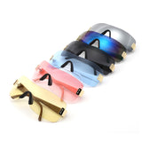 HS2183 - Rimless Square Fashion Mirrored Wholesale Sunglasses