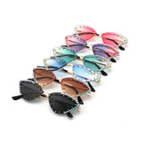 HW2070 - Luxury Rhinestone Cat Eye Fashion Women Wholesale Sunglasses