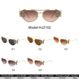 HJ2102 - Women Fashion Butterfly Design Rhinestone Cat Eye Wholesale Sunglasses