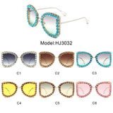 HJ3032 - Rhinestone Oversize Butterfly Luxury Women Wholesale Sunglasses