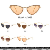 HJ3039 - Women Luxury Fashion Diamond Cat Eye Wholesale Sunglasses