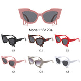 HS1294 - Irregular Cat Eye Rhinestone Drip Fashion Women Wholesale Sunglasses