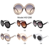 HS1296 - Oversize Oval Women Fashion Round Wholesale Sunglasses
