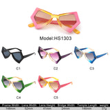 HS1303 - Geometric Sharp Irregular Women Fashion Wholesale Sunglasses