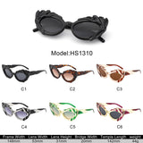 HS1310 - Women Fashion Modern Sculpted Cat Eye Wholesale Sunglasses