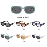 HS1322 - Geometric Square Thick Frame Fashion Wholesale Sunglasses