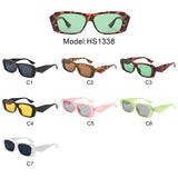 HS1338 - Square Retro Modern Fashion Geometric Wholesale Sunglasses