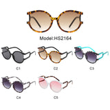 HS2164 - Oversize Fashion Irregular Round Oversize Wholesale Sunglasses