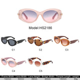 HS2186 - Women Round Fashion Oval Wholesale Sunglasses