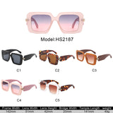 HS2187 - Square Modern Fashion Chic Women Wholesale Sunglasses