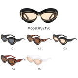 HS2190 - Oversize Chunky Fashion Irregular Cat Eye Wholesale Sunglasses