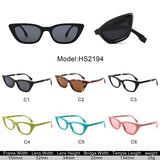 HS2194 - Women Foldable Chic Modern Fashion Cat Eye Wholesale Sunglasses