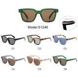 S1246 - Square Curved Lens Fashion Wholesale Sunglasses