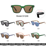 S1246 - Square Curved Lens Fashion Wholesale Sunglasses