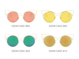 S2049 - Women Round High Pointed Cat Eye Sunglasses - Iris Fashion Inc. | Wholesale Sunglasses and Glasses